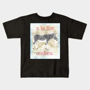 Z is for Zebra Kids T-Shirt